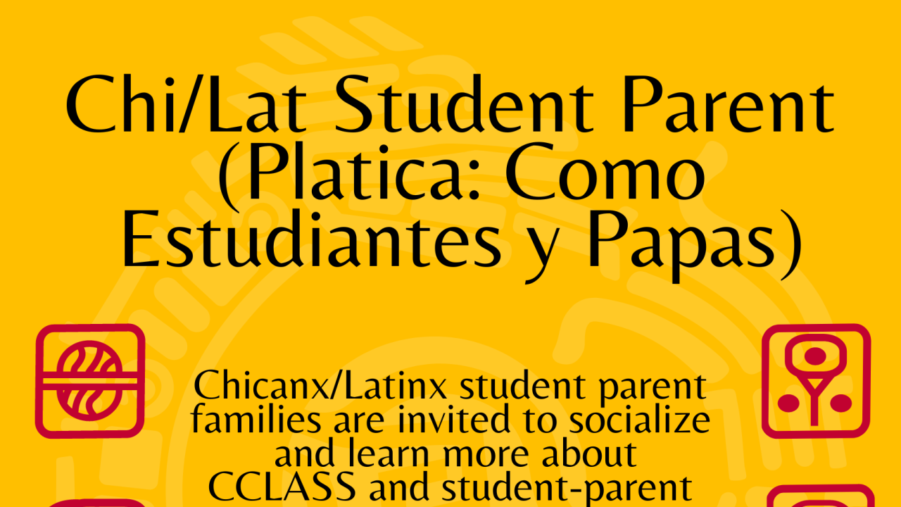 Flyer for Chi/Lat Student Parent Platica
