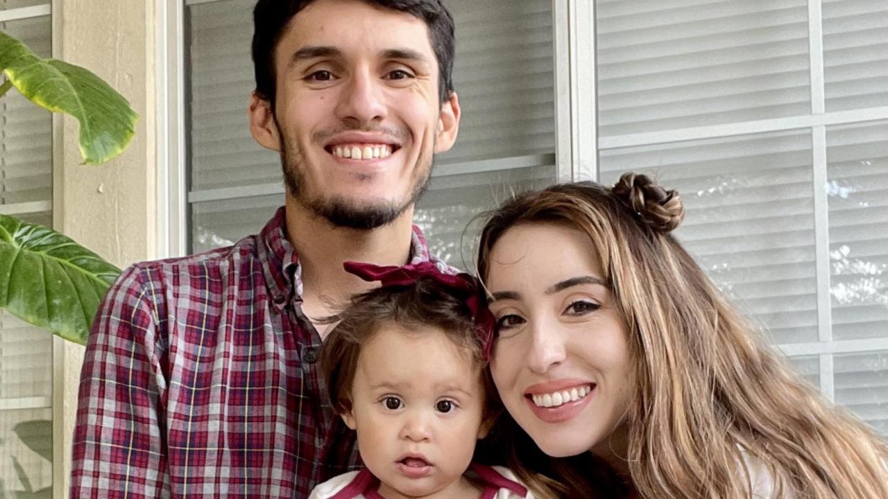 Picture of Gerardo (father), Rosalia, and Cecilia (UC Davis student)