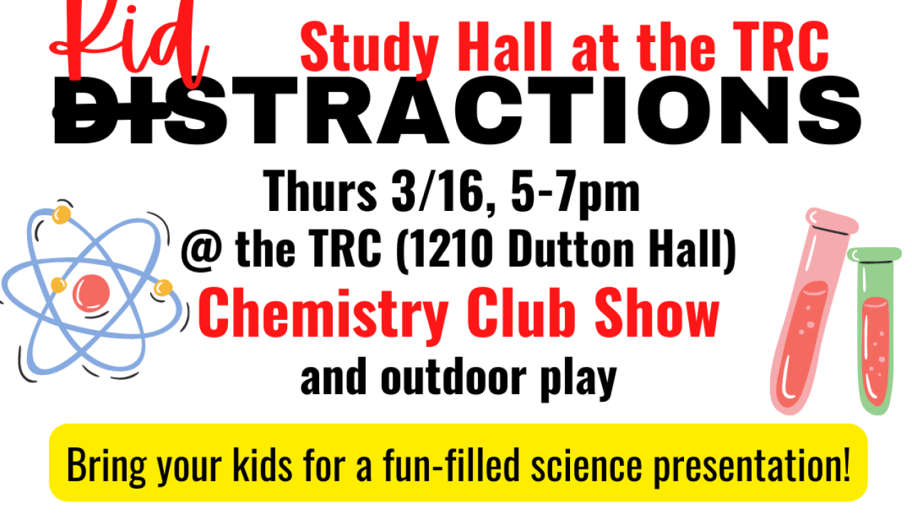 No Kidstractions Chemistry Show flyer