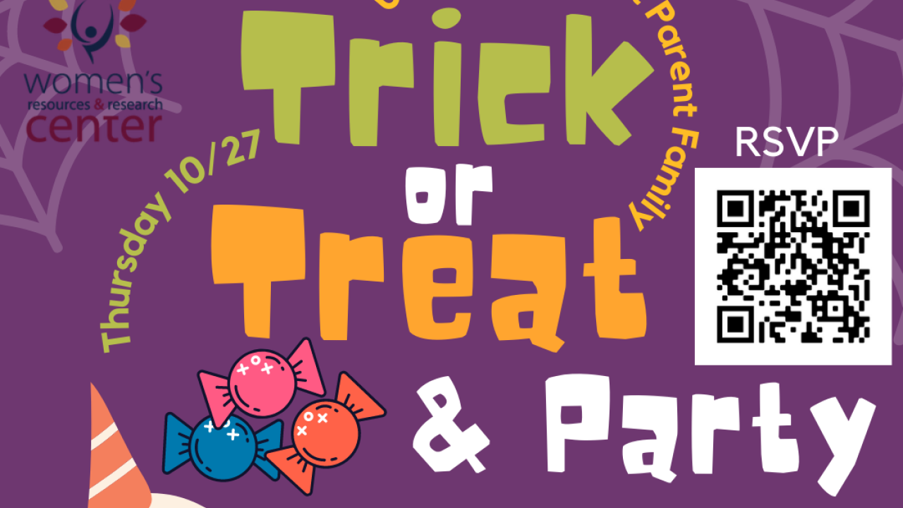 Flyer for Trick or Treat & Halloween Party