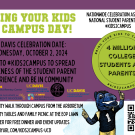 Flyer for Kids2Campus Day
