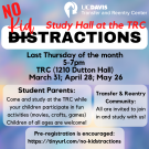 No Kidstractions Study Hall flyer